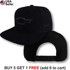 Chevy Cap Bowtie Logo Snap Back Truck Racing Camaro Silverado Impala Hat Emblem
