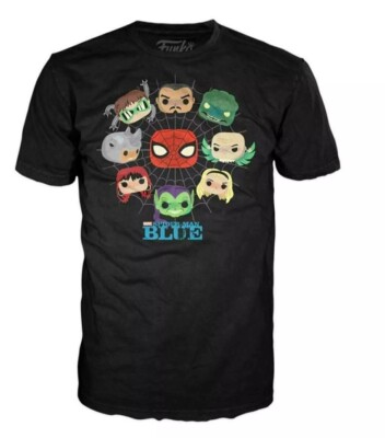 NEW Funko POP Tees SPIDER-MAN T Shirt KRAVEN DOC OCK GREEN GOBLIN Sinister Six!