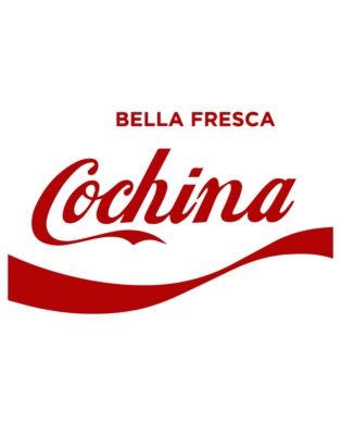 T-shirt 'Cochina Bella Fresca' - 100% Cotone, Stampa Termosaldata, Girocollo