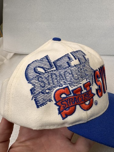 Vintage Sports Specialties Syracuse Orange Hat Snapback College Shadow White Cap - Picture 5 of 24