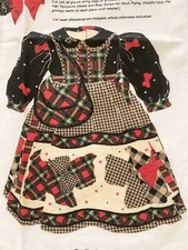 VTG Daisy Kingdom "Scottie Dog" Dolly Dress Panel  17"-19" Doll American Girl