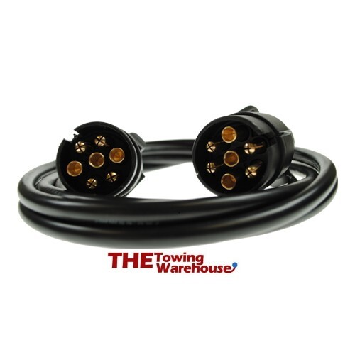 Trailer Lights 7 pin extension cable for trailer lights 2.0m lead 2x7 Pin Plugs