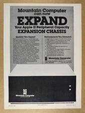 1981 Mountain Computer Apple II Expansion Chassis vintage print Ad