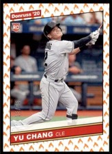 #/75! 🔥2020 Donruss Yu Chang RC Retro 1986 Variations On Fire #259 Indians