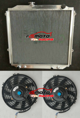 Aluminum Radiator+Fans For 1996-2002 Toyota 4Runner 4CYL 2.7L V6 3.4L 97 98 AT