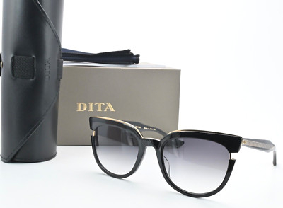 DITA Sonnenbrille Monthra DTS518-50-01 BLK RGD Glanz Schwarz Panto S Luxus OVP