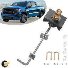 Universal Flatbed Gooseneck Trailer Hitch Hook Flatbed Kit W Ball Nut Spring