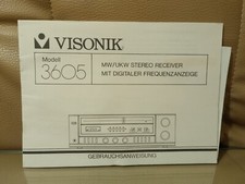 Visonik 3605 instrucciones de servicio instrucciones de uso incl. esquema
