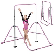 Gymnastics Bars for Kids Adjustable Junior Expandable Folding Horizontal Bars