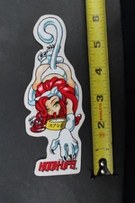 Hook-Ups Skateboards Red Head Milk Cat Anime Girl OG HU7 Skateboarding STICKER