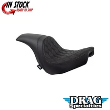 DRAG SPECIALTIES 0802-1517 Double Diamond Stitch Predator Seat FLSB/FXLR 18-23