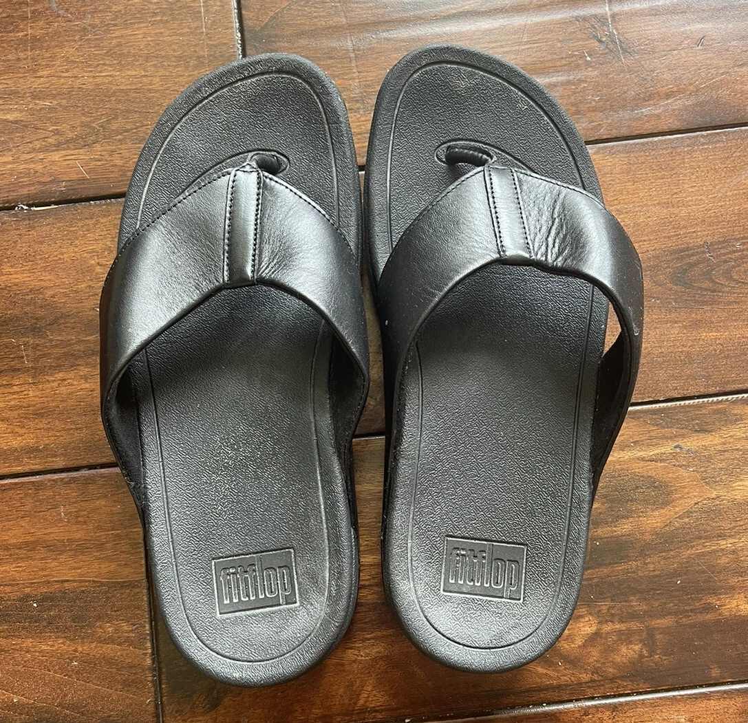 Fitflop Lulu Leather Toe Post Sandal In Black Size US 8 eBay