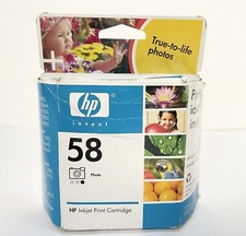 Genuine OEM HP 58 Photo Ink Cartridges HP58Sealed In Box Expired 06/2008