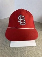 Vintage 1980s St. Louis Cardinals Red Baseball Cap Hat Snapback Logo Retro