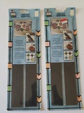 2002 Plaid Gallery Glass REDILEAD Instant Lead Squares  Hearts - 16672 Set of 2