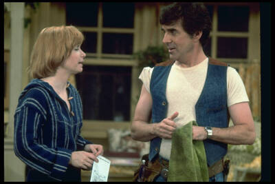 Bonnie Franklin as Ann Romano Royer and superintendent Pat Harring- Old Photo 1