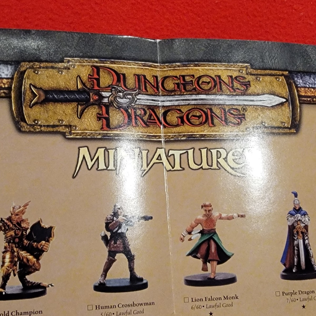 DUNGEONS & DRAGONS d+d AD&D Miniatures Art Poster Vintage 21