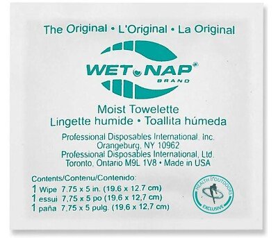 100 Fresh Nap Disposable Moist Towelettes (7 x 5) 100 Count Kari Out Wet Wipes