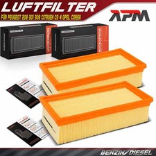 2x Luftfilter für Peugeot 208 301 308 Citroen C3 Opel Corsa Crossland Vauxhall