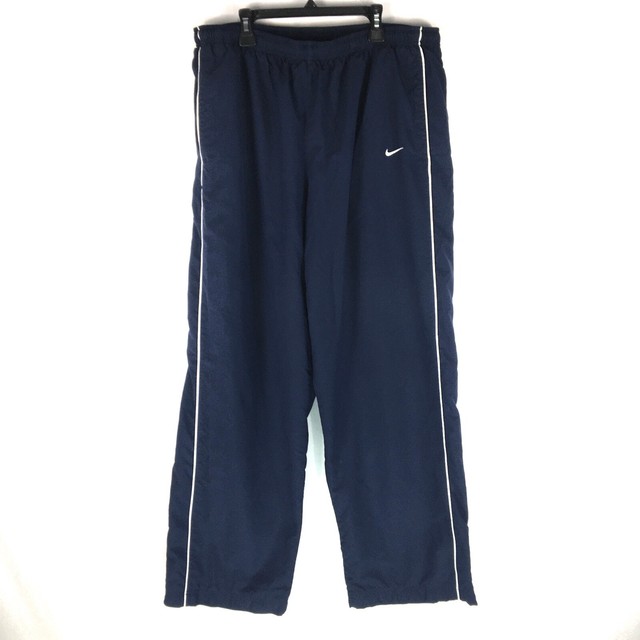 Vintage Nike Track Pants Mens Size XL Blue Swoosh Gray Tag Pockets ...