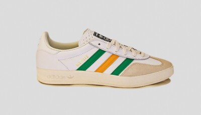Adidas Gazelle Indoor Weiß/Grün/Orange Größen 7.5 8 8.5 9.5 10 10.5 IE9092