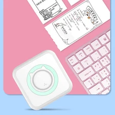 Mini Pocket Thermal Printer Bluetooth Inkless Photo Label Printing Rolls Paper