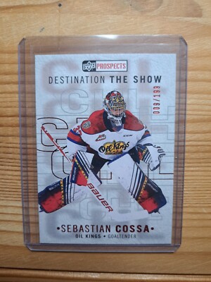 2021-22 Upper Deck CHL Achievements Bronze Sebastian Cossa #A2 009/199