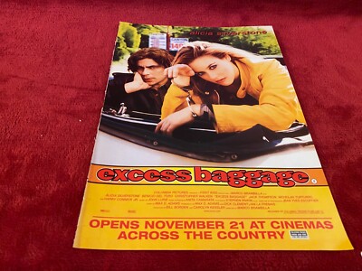 PAD42 FILMWERBUNG 12 X 9 ÜBERGEPÄCK: ALICIA SILVERSTONE. BENICIO DEL TORO