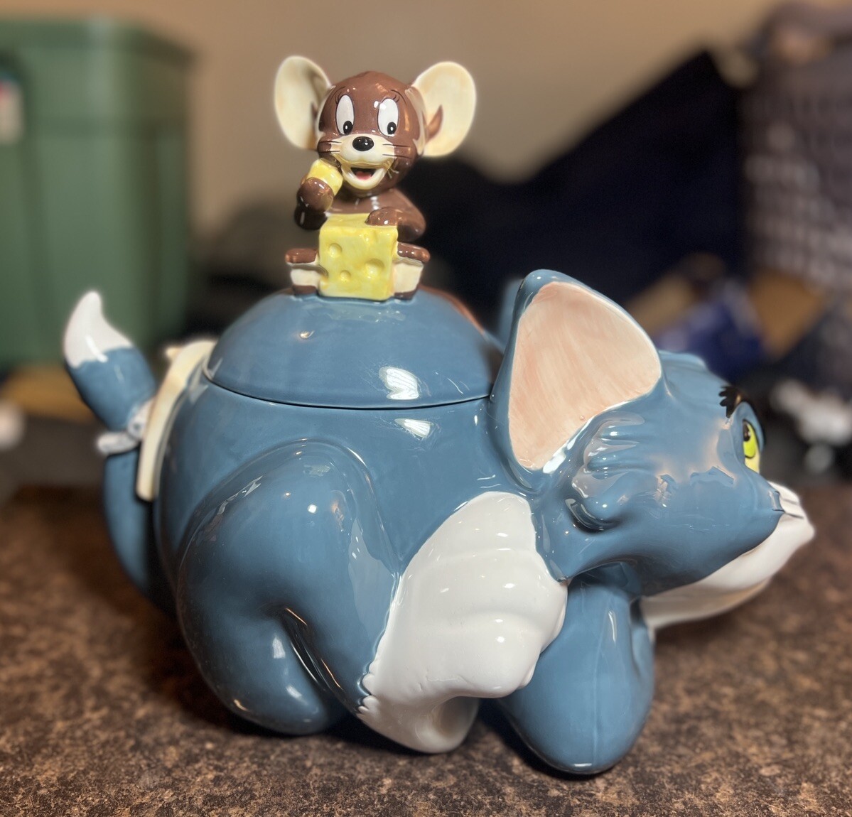 Vintage 1997 Tom & Jerry Cookie Jar Warner Bros Studio Store Vintage 1997 Tom & Jerry Cookie Jar Warner Bros Studio Store