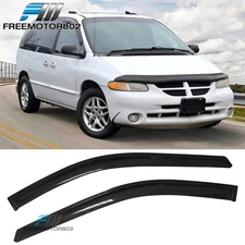 Fit 96-07 Chrysler Town&Country Caravan Window Visors Rain Sun Guard Deflector
