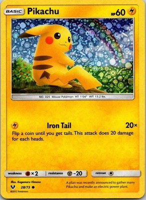 Pikachu 028/073 Miscellaneous Cards & Products Pokemon TCG Holo P LP