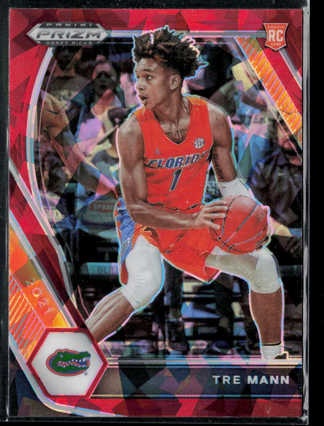 2021 Panini Prizm Draft Picks Red Ice Tre Mann #21