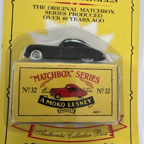 MATCHBOX ORIGINALS LTD ED 🚨 1:64 AUTO PRESSOFUSA 🔥 JAGUAR XK-140 NERA 🚨 VINTAGE NUOVA CON SCATOLA! - Foto 3 di 4