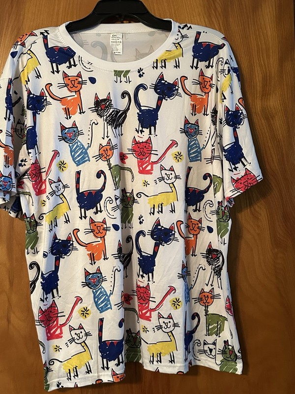 Cartoon Cat T-shirt XXL Women’s