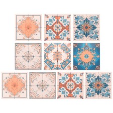10Pcs 6" x 6" Peel and Stick Backsplash Tiles Wall Tile Stickers, Yellow