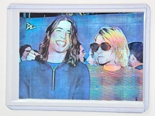 Dave Grohl & Kurt Cobain Limited Artist Signed "Nirvana" Refractor Card 1/1