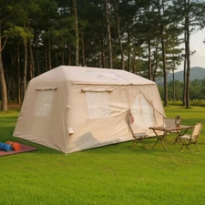 11 m ² Inflatable Tents Blow Up Tent, 4 Season Tent, Oxford Air Glamping Tents