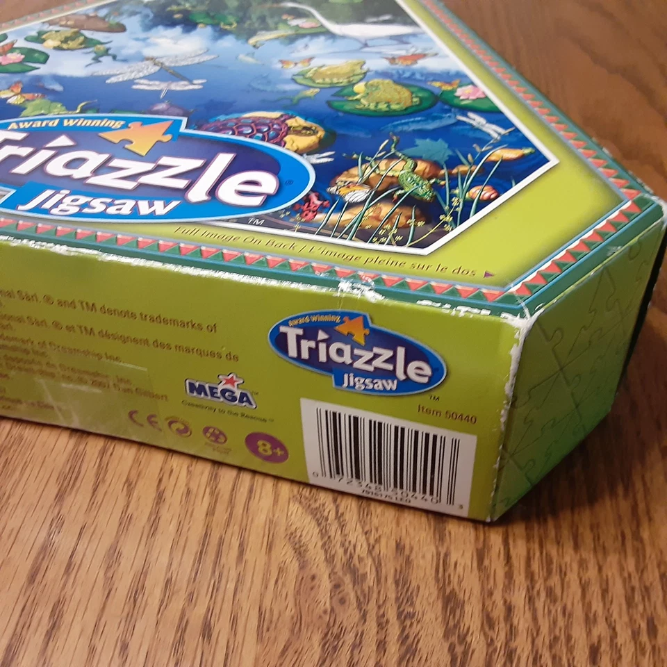 Triazzle Jigsaw Puzzle 528 Piece With Wildlife Art by Dan Gilbert "Pond Life" - Image 3 of 4