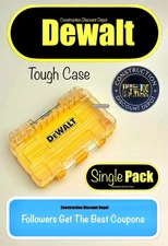 Dewalt Tough Case Sm Bit Tip Storage Organizer Stackable Interlocking Vide Nouveau