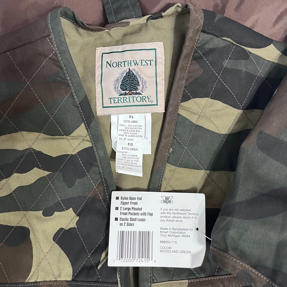 Northwest Territory Camouflage Hunting Vest Men's Size XL NWT - Image 3 of 4