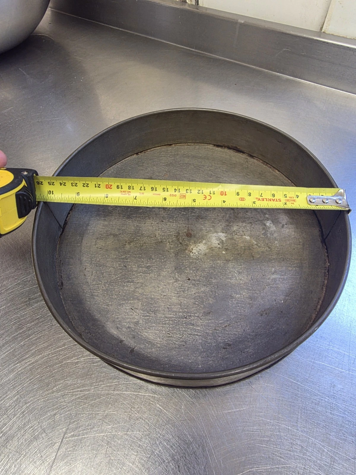 Authentic traditional bakery cake tin