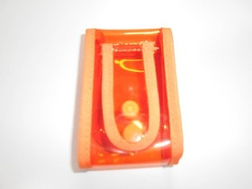 Visual Memory Case Holder Clear Orange Sega Dreamcast DC Rare Retro Used Good JP