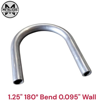 1-1/4'' OD Steel Round Tubing 180 Degree Bend 0.095'' Wall 4'' CLR