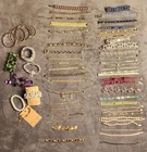 VTG Rhinestone Costume Bracelet Jewelry Lot TRIFARI Marvella Napier