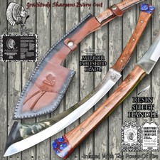 Ashen Edge Custom Forged Machete ATS-34 Steel Walnut Wood Everyday Carry Unique