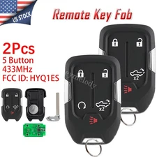 2X Keyless Remote Key Fob 5B for GMC Sierra 1500 2500 2021 2022 HYQ1ES 13522904
