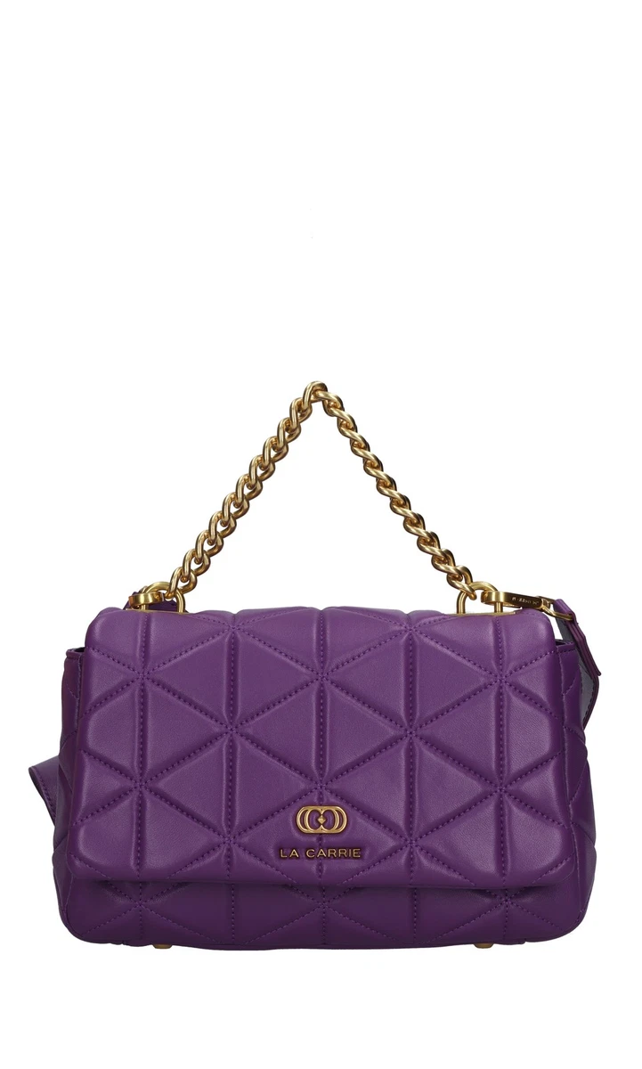 Belli Borsa A Mano Donna Lilla – 40x30x12 Cm, In Pelle, Con Chiusura A Fibbia, Elegante