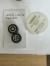 Pair of Gray Candies Super Soft Silicone Tires Wheels for 1/24 scale slot car