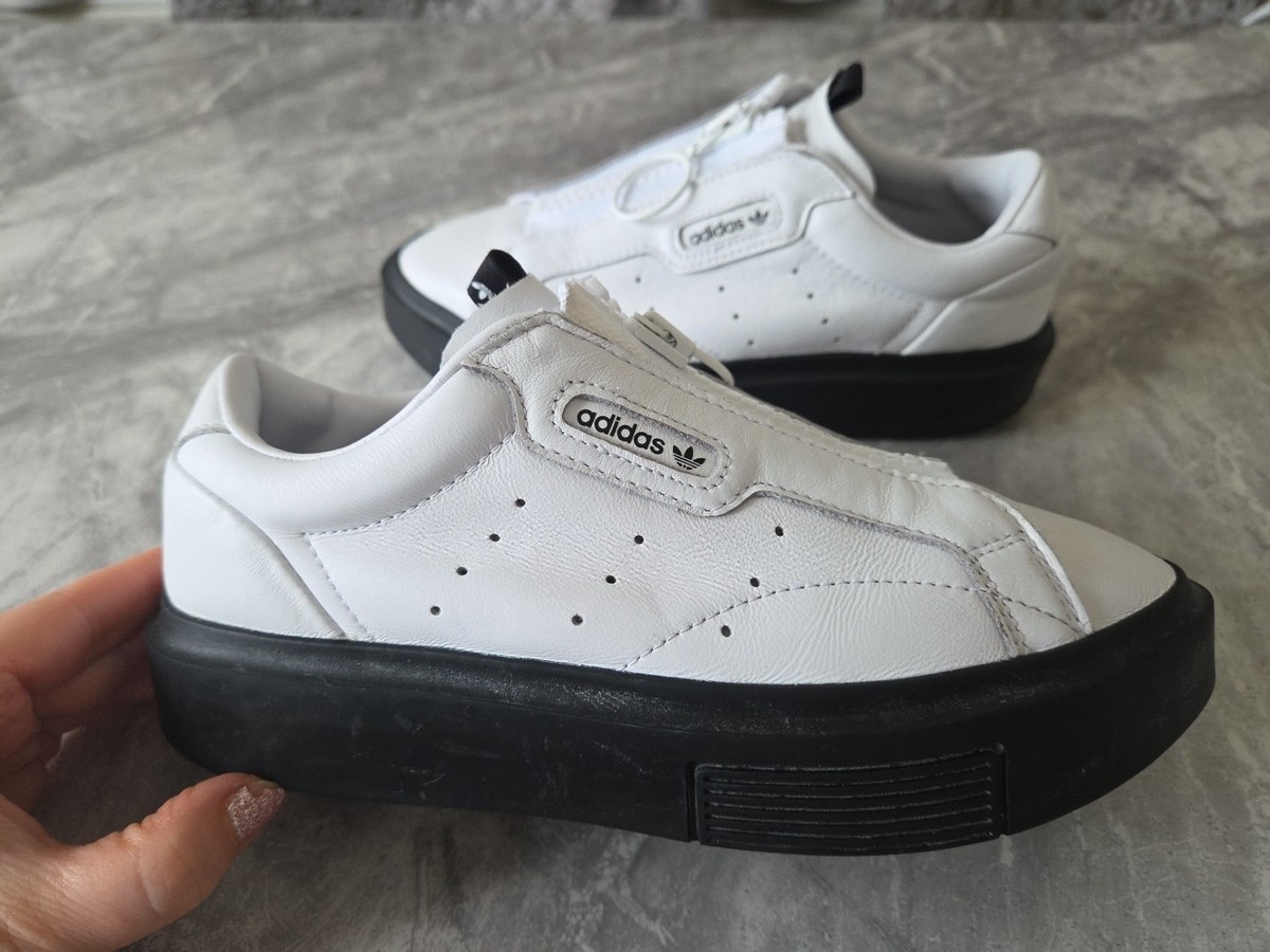 ADIDAS SLEEK SUPER ZIP PLATFORM TRAINERS LADIES SIZE UK4 FIT
