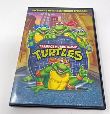 1987 Teenage Mutant Ninja Turtles Animated Cartoon Movie DVD 4 Bonus Episodes
